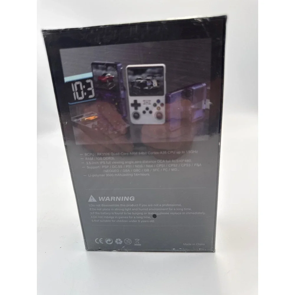 R36S Handheld Game Console Retro Video Games 640x480 IPS Purple New Sealed